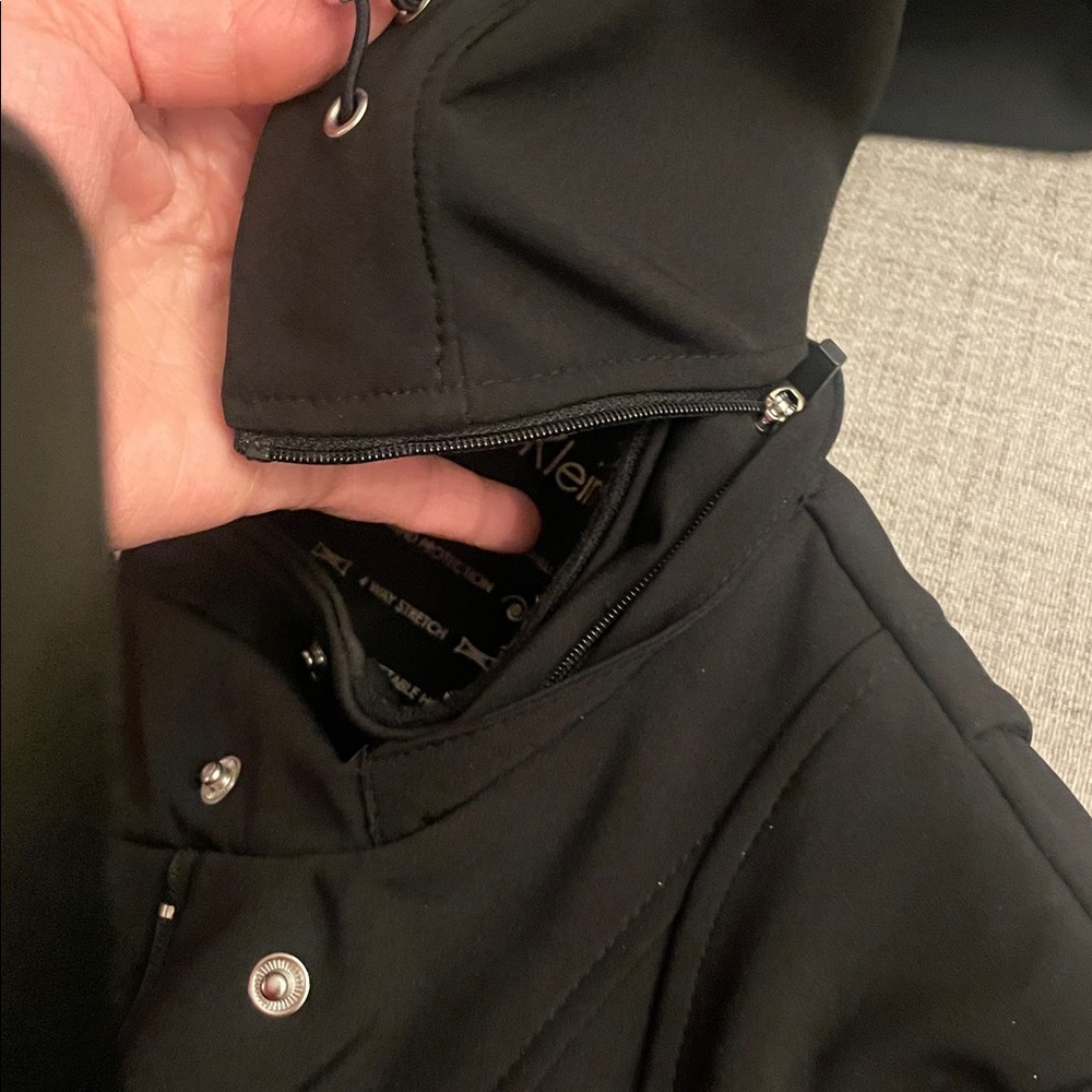 Calvin Klein Black Double-Breasted water resistant Coat - Picture 9 of 14